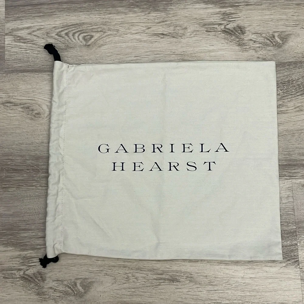 Gabriela Hearst Off White with Navy Blue Letters Dust Bag Approximately 16